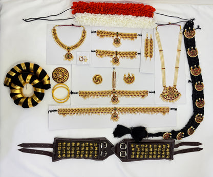 Antique Bharatanatyam Dance jewellery Full set