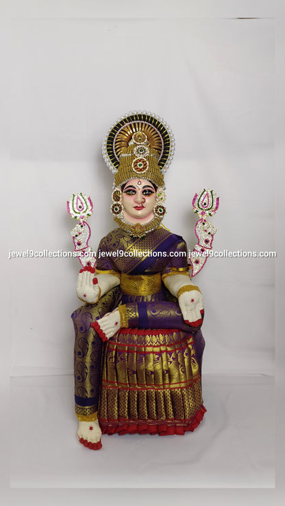 Sacred Varalakshmi Decor with Temple Jewellery