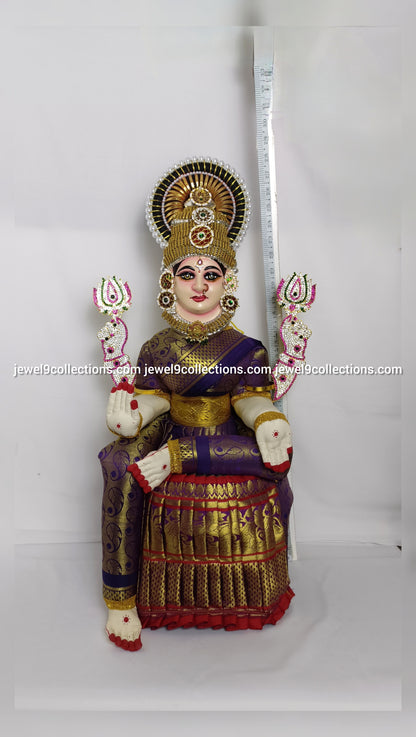 Sacred Varalakshmi Decor with Temple Jewellery