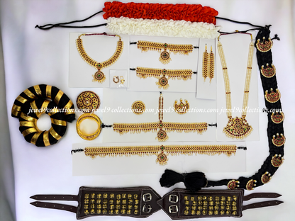 Antique Bharatanatyam Dance jewellery Full set