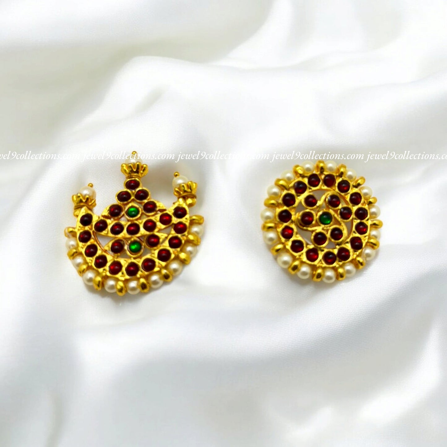 Jada Billalu Sun Moon Bharatanatyam Hair Accessories