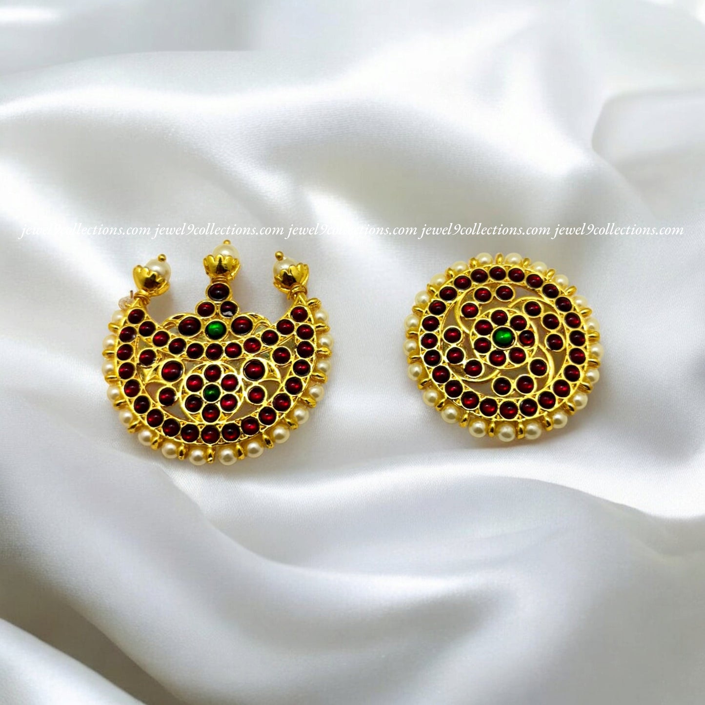 Jada Billalu Sun Moon Bharatanatyam Hair Accessories