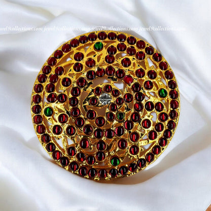 Kundan Rakdodi Bharatanatyam Hair Accessories