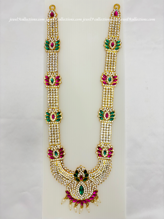 Lord Venkateshwara Swamy Long Necklace -Jewel9Collections