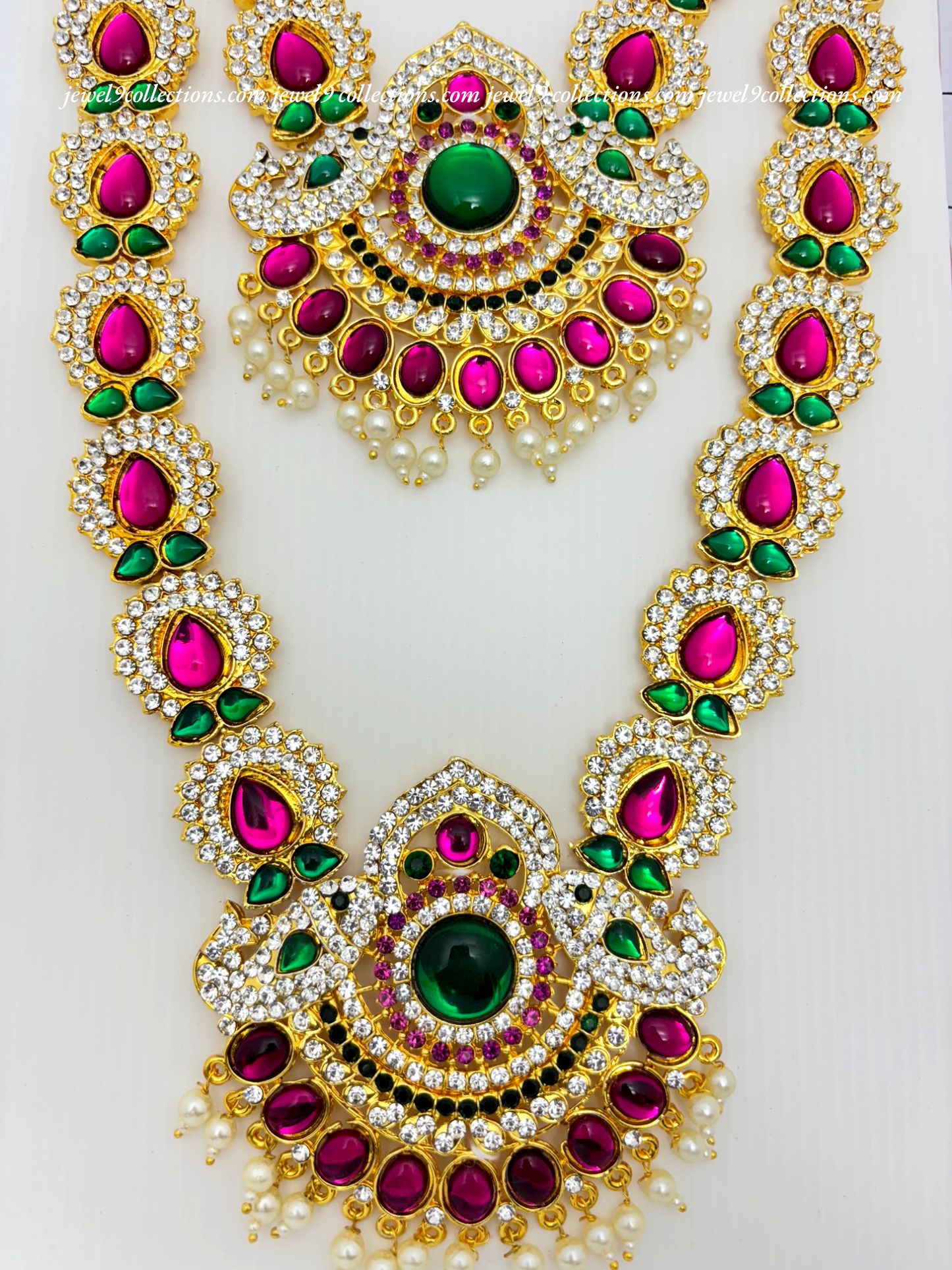 Exquisite Deity Long Haram Ammavaru long Haram - 2 Step Necklaces