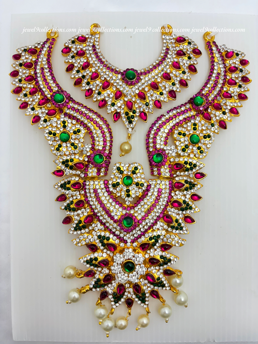 Authentic Hindu God Jewellery Collection Dimonds stone Necklace