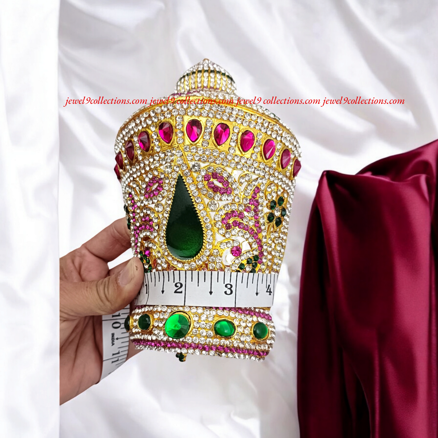 Indian Traditional Temple Crown Mukut Kireetam for any God Goddess
