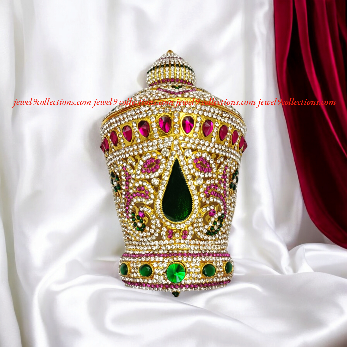 Indian Traditional Temple Crown Mukut Kireetam for any God Goddess
