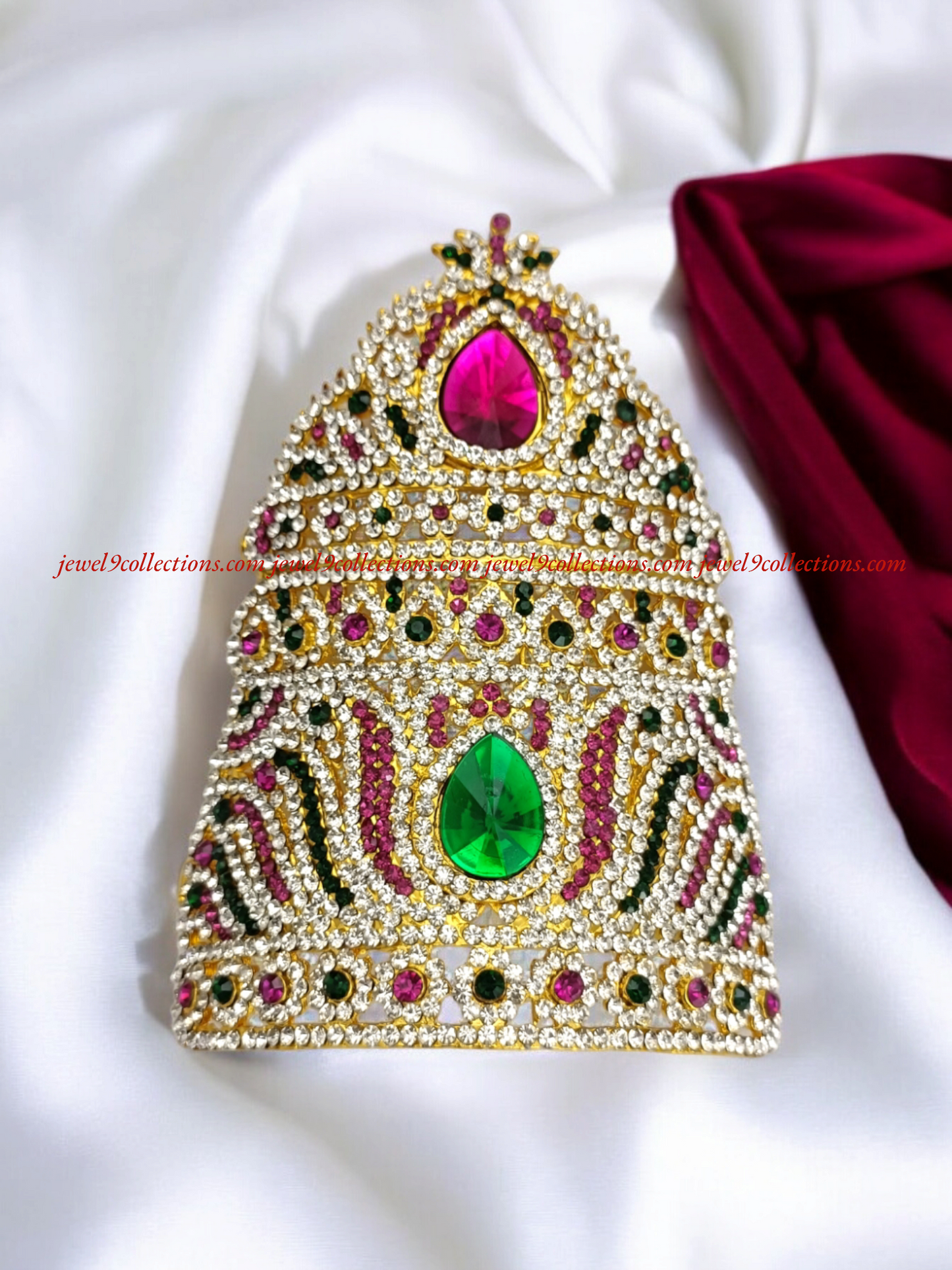 Ornate Crown Mukut for Temple God &  Goddess