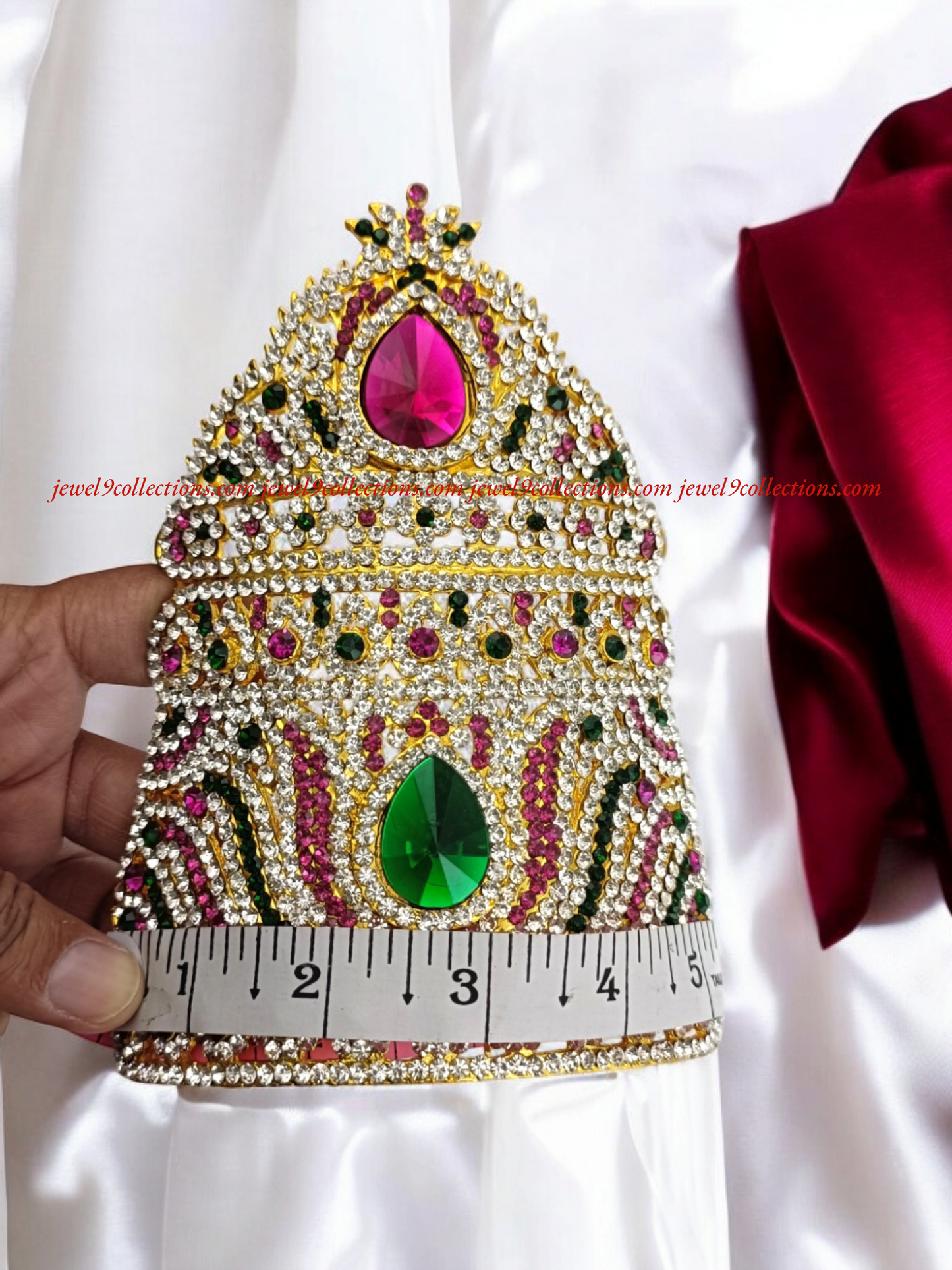 Ornate Crown Mukut for Temple God &  Goddess