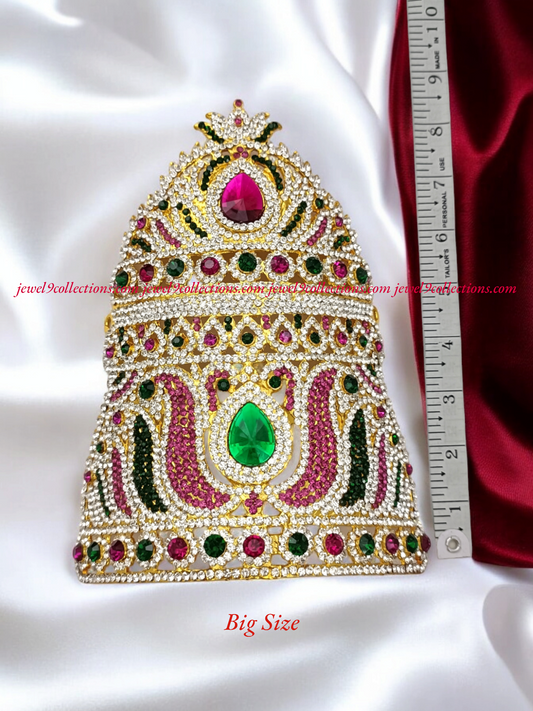 Divine Crown Mukut for Hindu God and Goddess