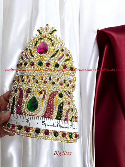 Divine Crown Mukut for Hindu God and Goddess