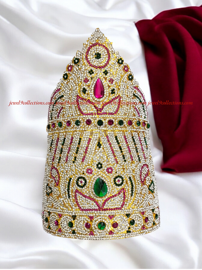 Hindu Temple Graceful Crown for God
