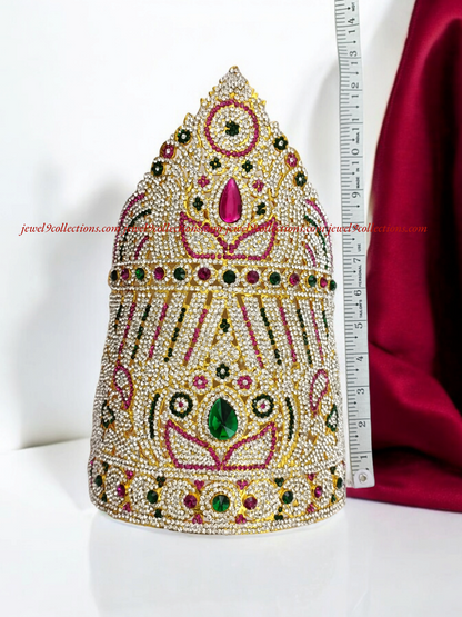 Hindu Temple Graceful Crown for God