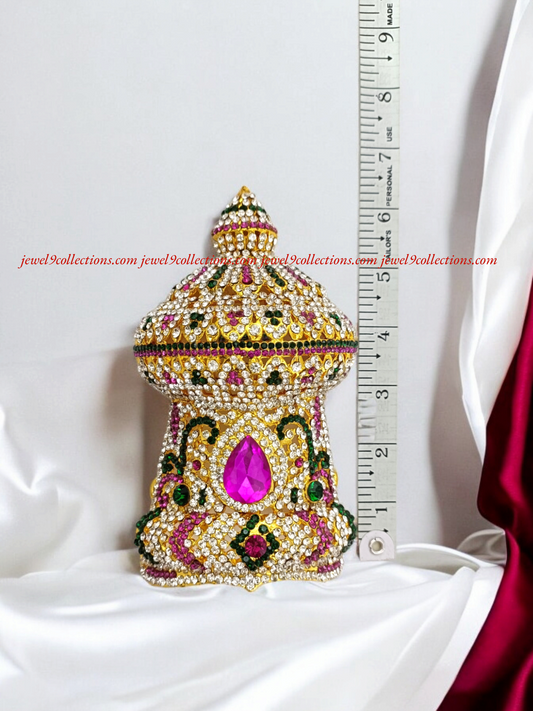 Sacred Crown Mukut for Hindu God Idol