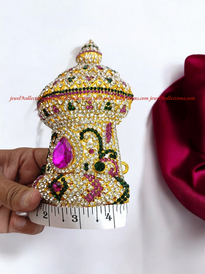 Sacred Crown Mukut for Hindu God Idol