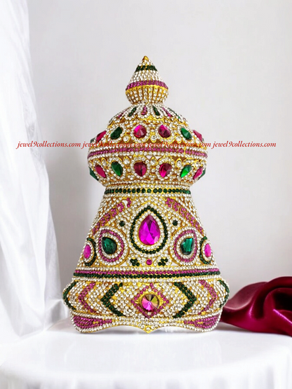Goddess Amman Elegant Crown Mukut Kireetam