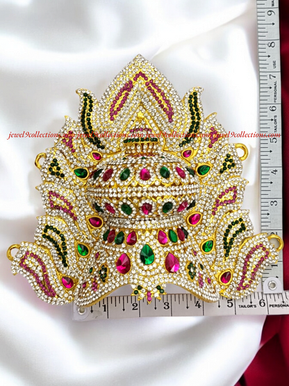 God Deity Crown Mukut - Sacred Adornments