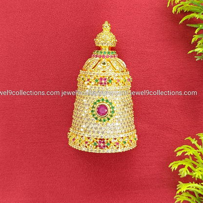 American Diamonds Half Crown For All Gods Height 5 cm - Wide 3 cm