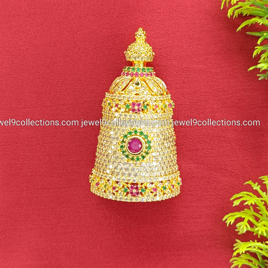 American Diamonds Half Crown For All Gods Height 5 cm - Wide 3 cm