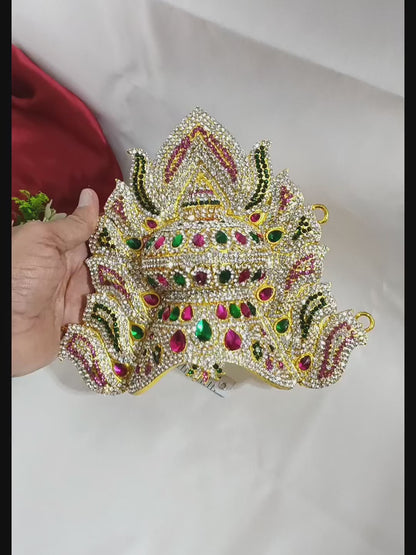 God Deity Crown Mukut - Sacred Adornments