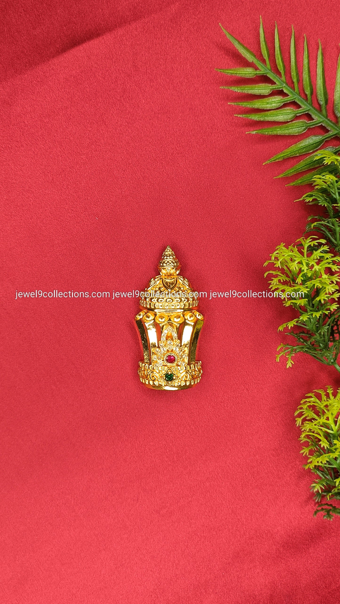 CZ stones Micro gold plated Crown for God and Goddess Height 5.5 cm - Wide 1.5 cm
