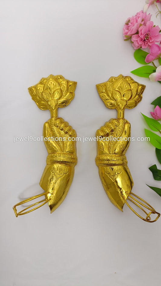Varalakshmi Lotus Hands Gold Plated  9"inch