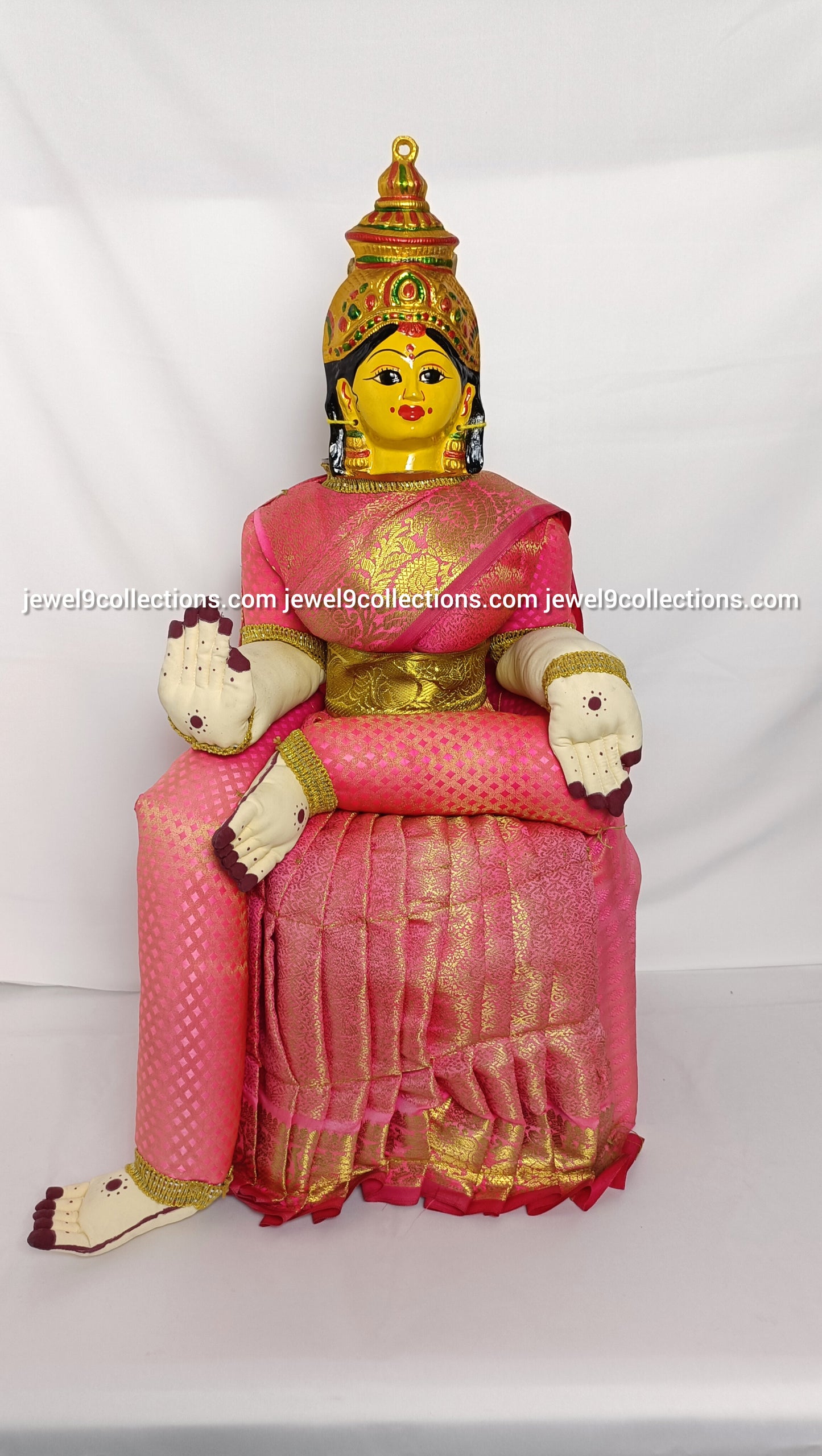 Goddess Varalakshmi vratham Idol Pink Colour