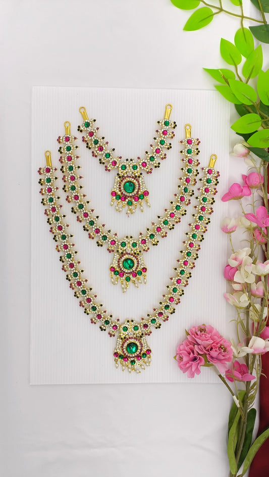 Timeless Beauty with 3 Layers Antique Long Necklace