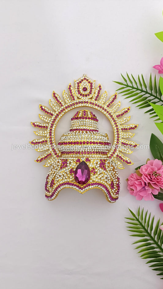 Lakshmi Mata Durga Mata Traditional Stones Mukut