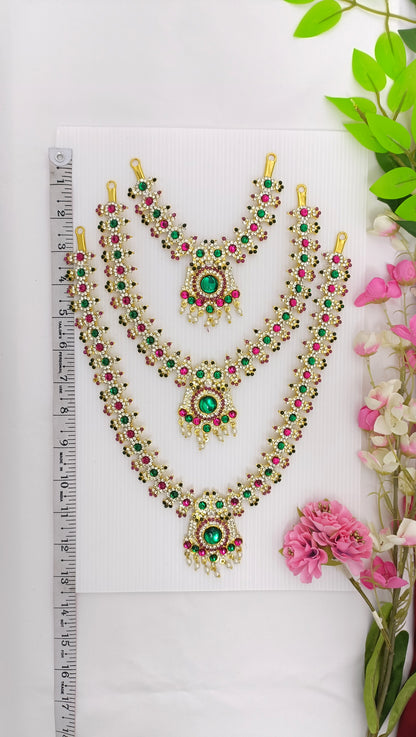 Timeless Beauty with 3 Layers Antique Long Necklace