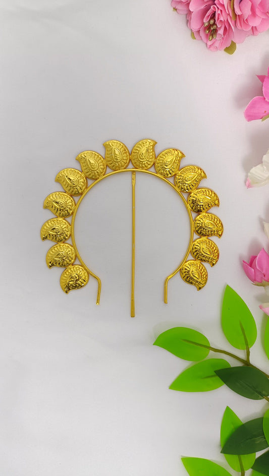 Gold plated crown Arch for Goddess Idols