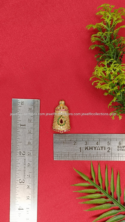 American diamonds Venkateswara Swamy Kireetam Height 3. cm - Wide 1.25 cm
