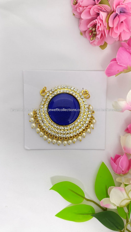 Venkateswara Swamy pendant Blue colour H-2.5 # W-2.75