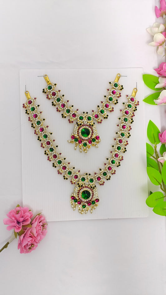 Varalakshmi Mata Kundan stones Necklace Divine Aura Shop now