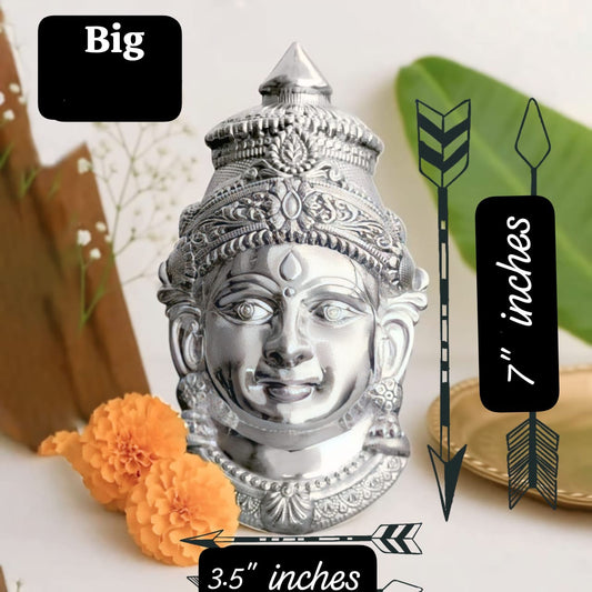 Silver Varalakshmi Devi Face (Big  size)