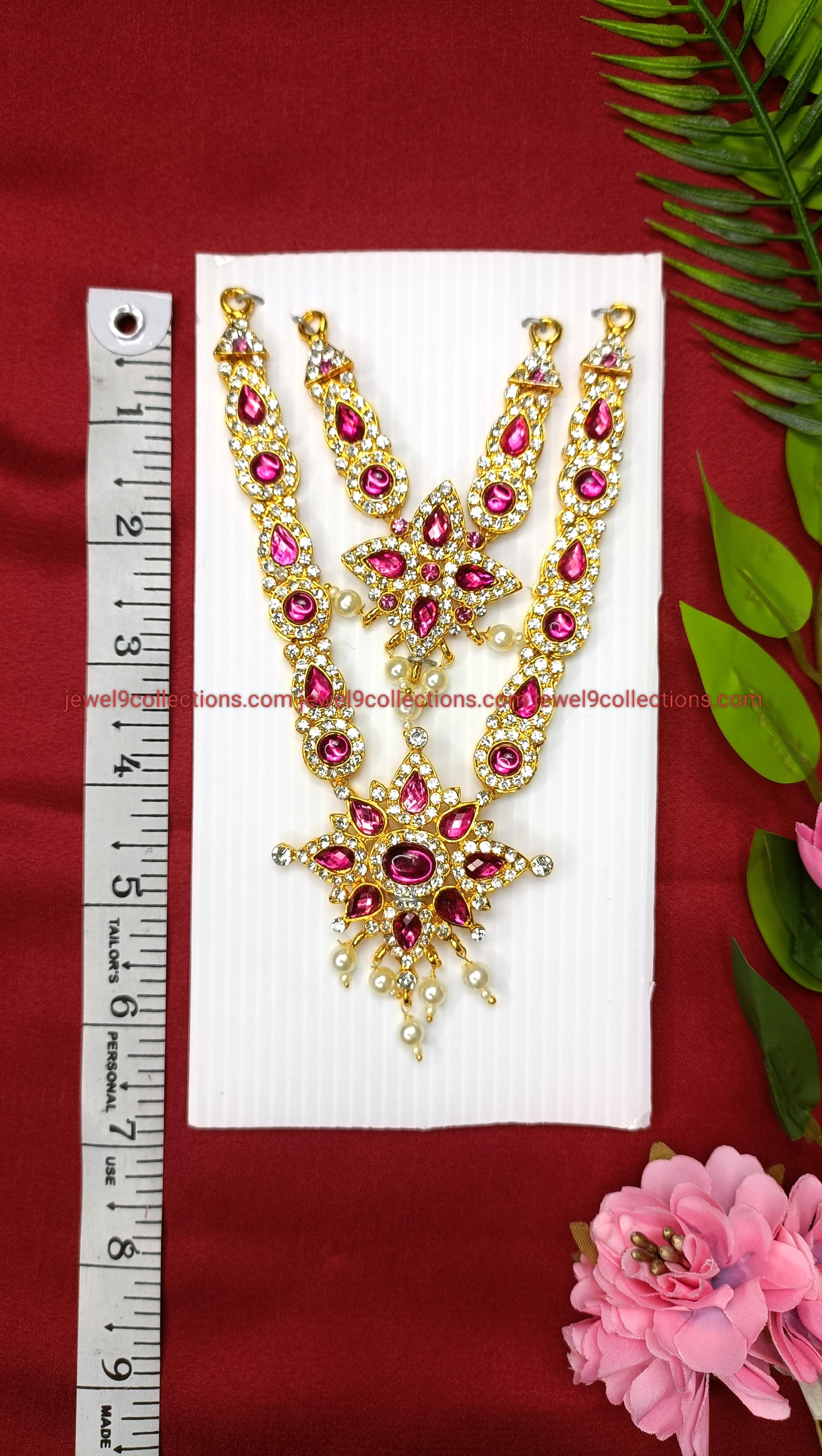 Goddess Lakshmi Short Necklace 2 Step Height 6 inch