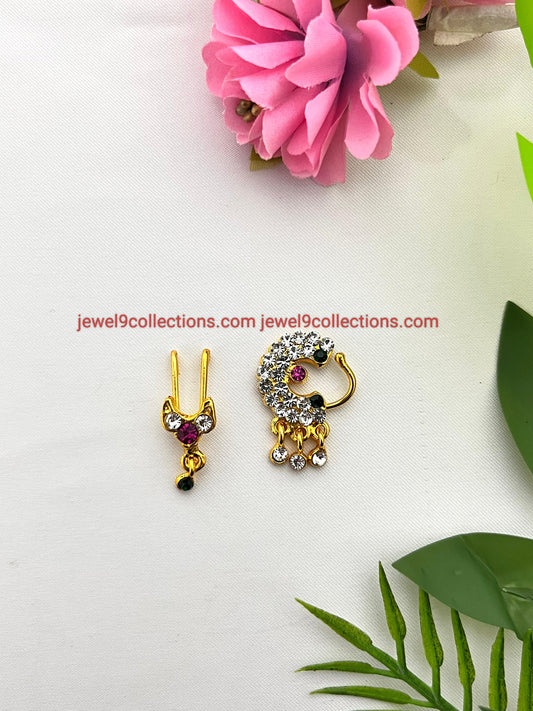 God & Goddess and Bharatanatyam  Nose Ring