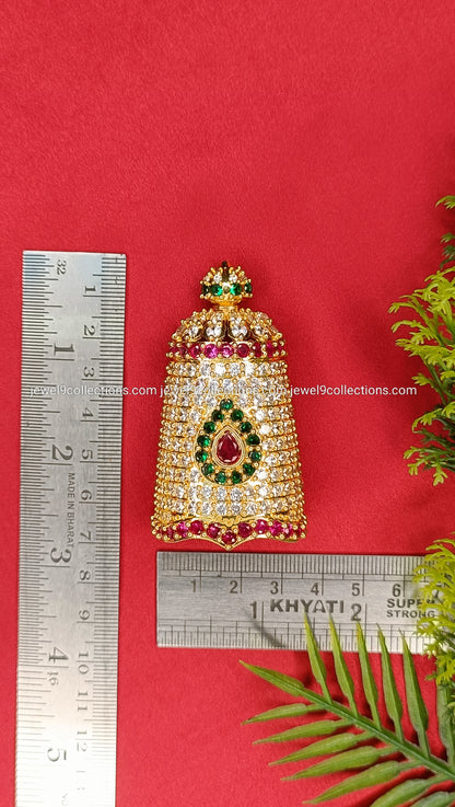 Tirupati Balaji Venkateswara Swamy Kireetam Height: 7. cm Width: 3.cm
