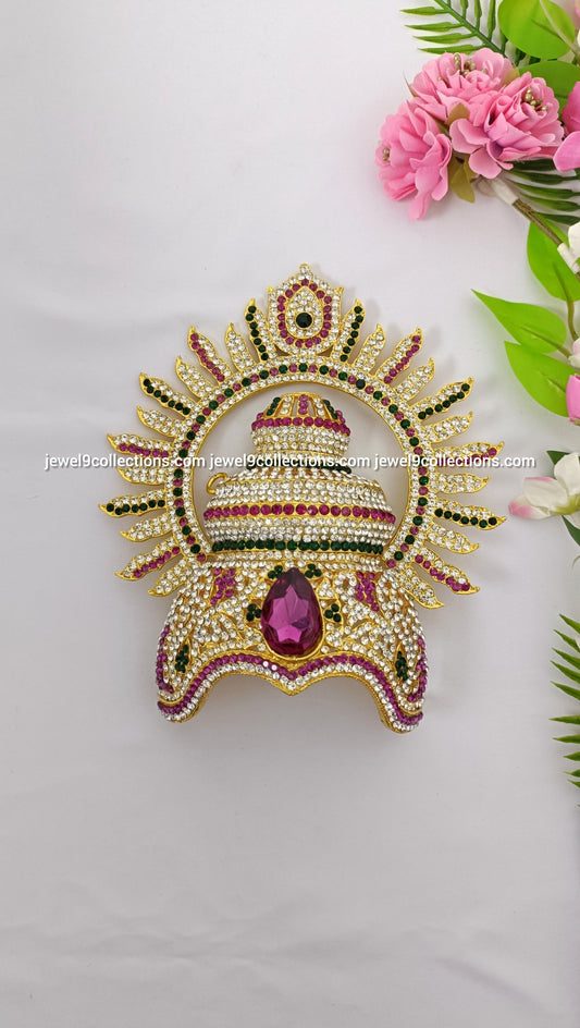 Divine Crown Mukut for Goddess Lakshmi Mata