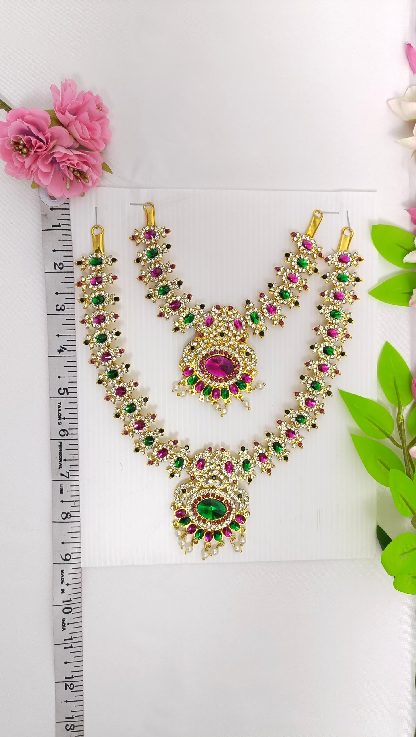 Varalakshmi Amman Necklace 2 Steps