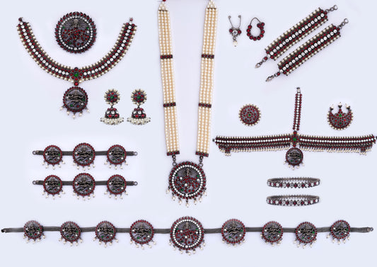 Antique Full Bharatanatyam Dance Jewellery Set