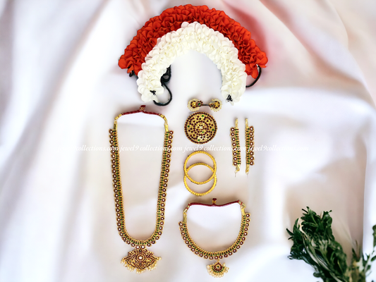 Elegant Classical Dance Jewelry For Bhartnatyam