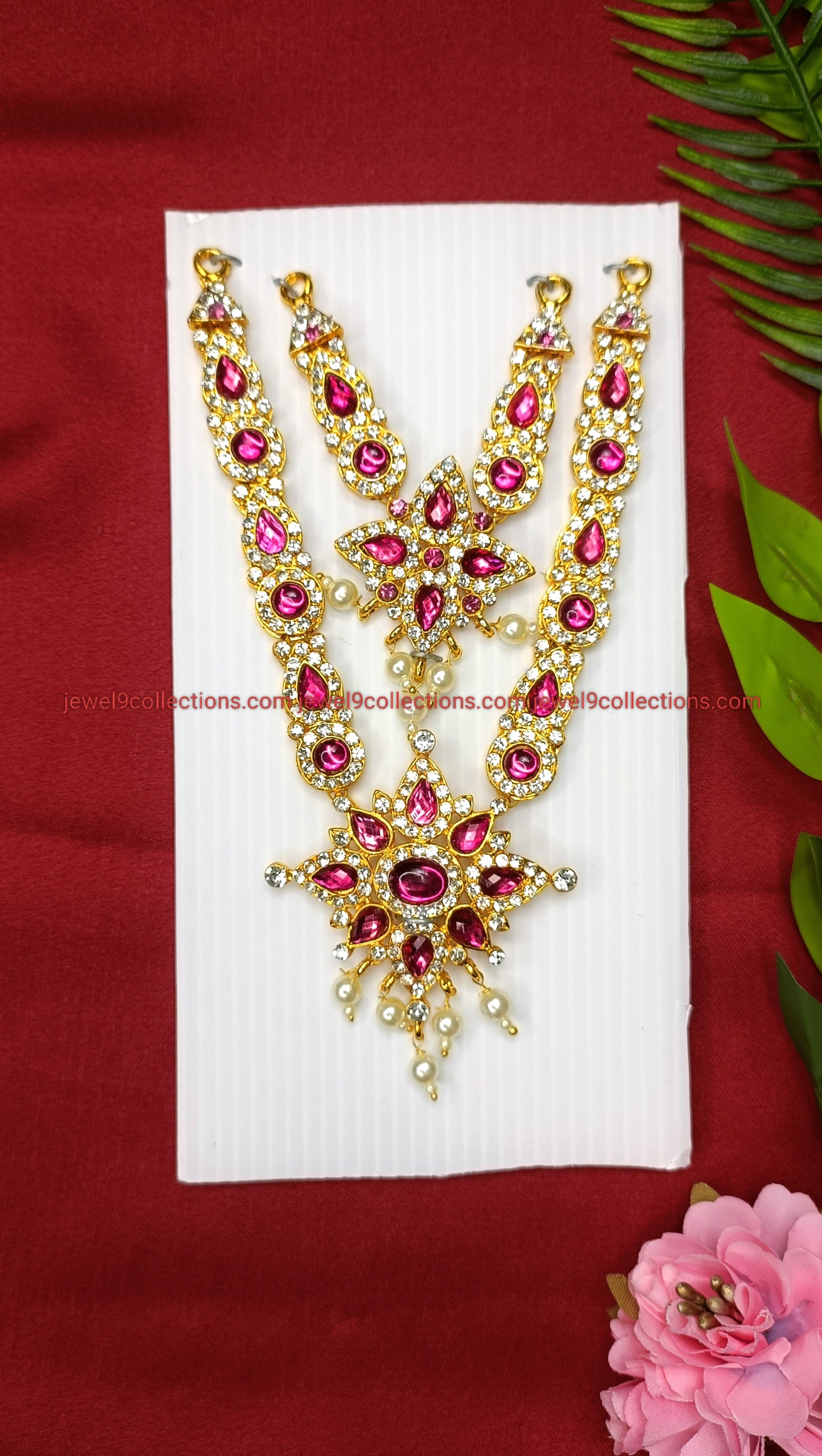 Goddess Lakshmi Short Necklace 2 Step Height 6 inch