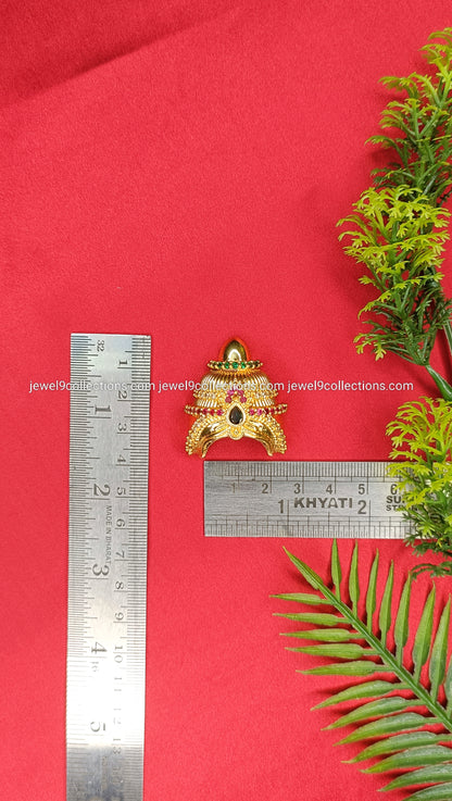 Amman Kireetam crown Gold Plated size Height: 3.75 cm-Width: 2. cm