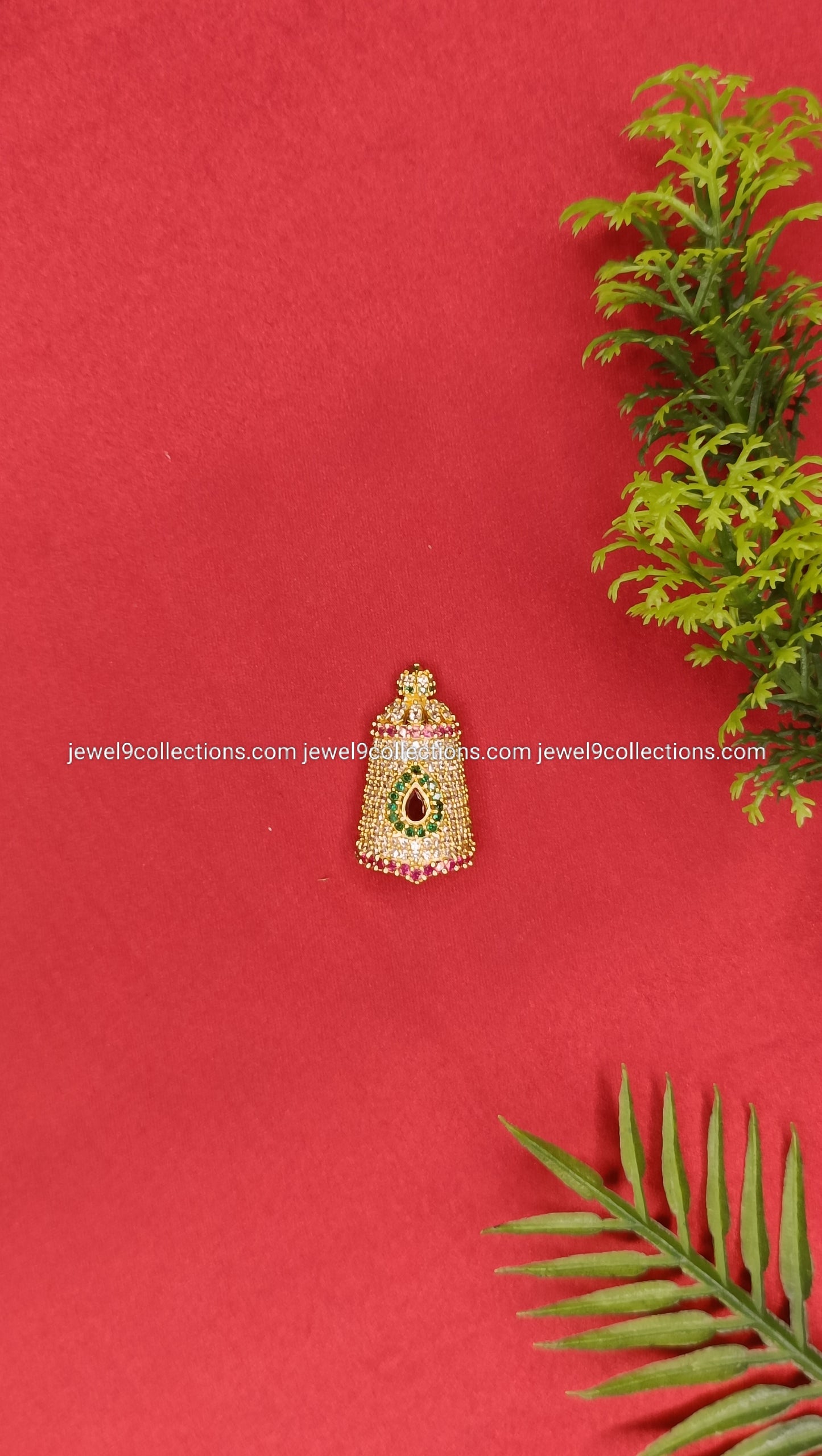 American diamonds Venkateswara Swamy Kireetam Height 3. cm - Wide 1.25 cm