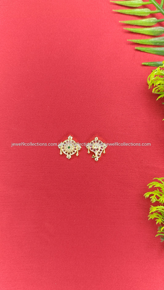 Tirupati Balaji - Venkateswara Swamy shankh Chakra height 1.5 cm × Wide 1.5 cm