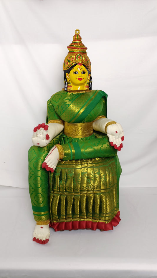 Varalakshmi Vratham Pooja Doll 24" inches Green